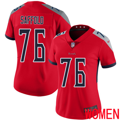 Tennessee Titans Limited Red Women Rodger Saffold Jersey NFL Football 76 Inverted Legend
